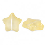 Abalorio de cristal 13mm Estrella - Amarillo